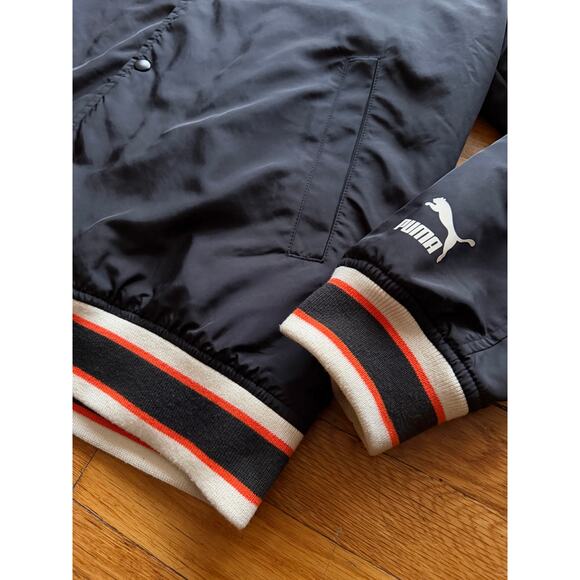PUMA Random Event Black Bomber Jacket Mens sz XL - Picture 3 of 10